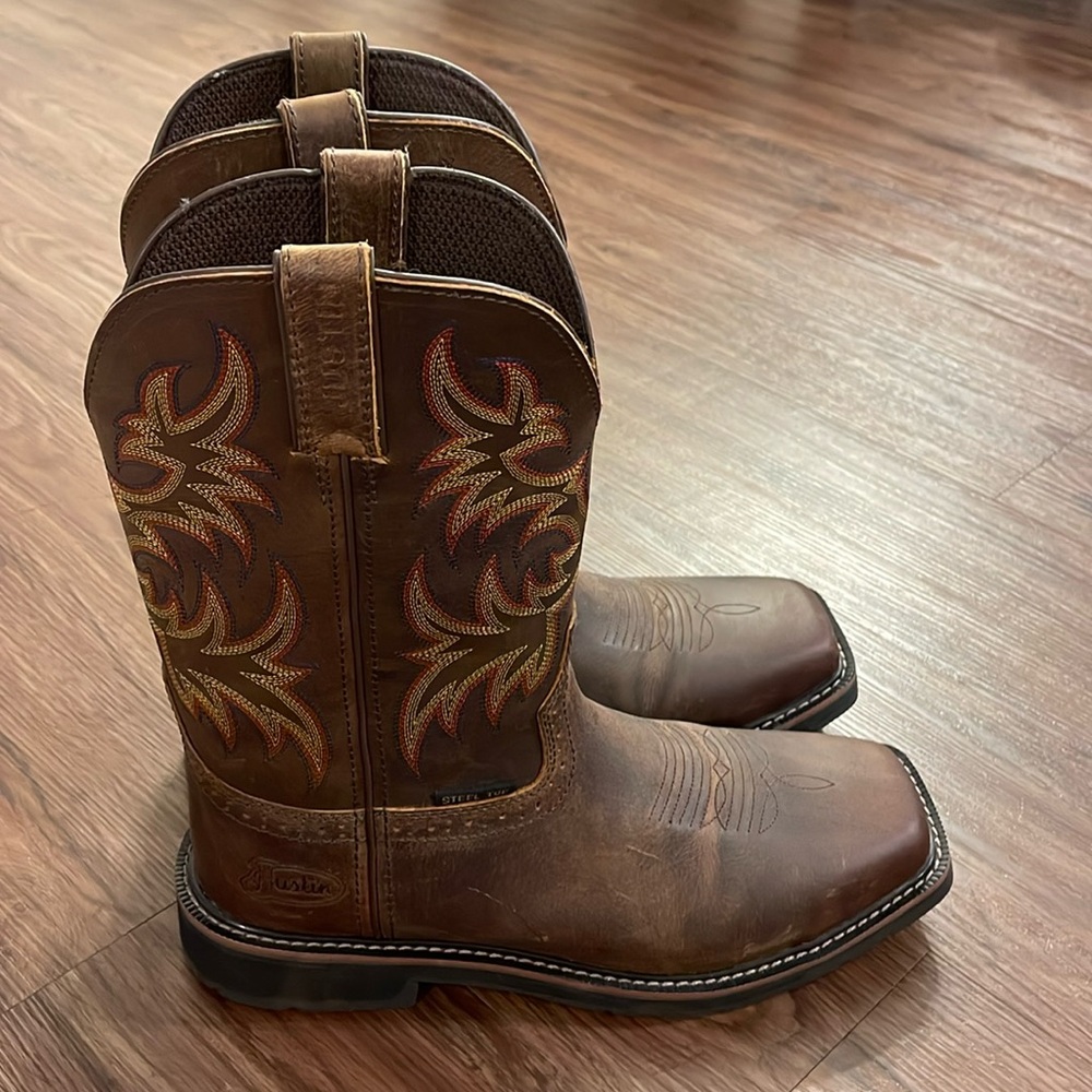 Justin steel toe boots